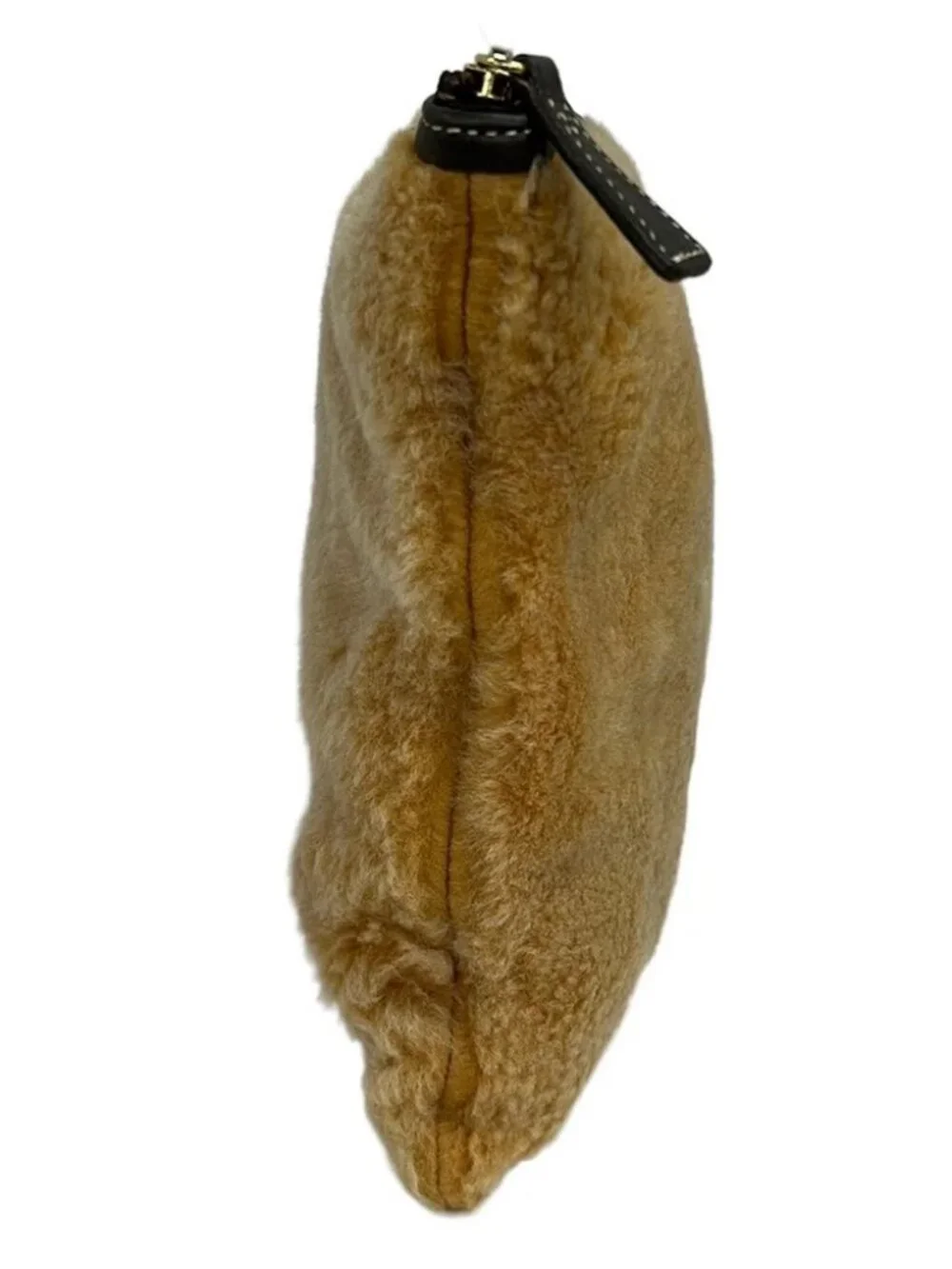 MASSIMO Light Brown Fake Fur Clutch Bag